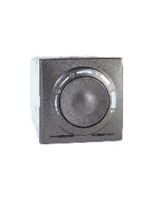 Unica MGU3.501.12 - Unica - thermostat standard - 8A - 2 modules - graphite , Schneider Electric