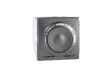 Unica MGU3.501.12 - Unica - thermostat standard - 8A - 2 modules - graphite , Schneider Electric