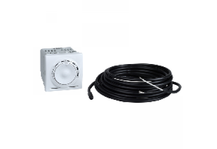 MGU3.503.18 - Unica - thermostat pour plancher chauffant - 10A - 2 modules - blanc , Schneider Electric