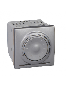 MGU3.503.30 - Unica - thermostat pour plancher chauffant - 10A - 2 modules - aluminium , Schneider Electric