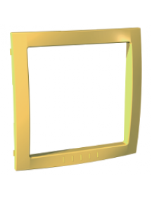 Unica MGU4.000.01 - Unica Colors - decorative frame - 2 m - clip-in - royal yellow , Schneider Electric