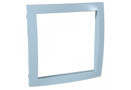 Unica MGU4.000.34 - Unica Colors - decorative frame - 2 m - clip-in - pastel blue , Schneider Electric