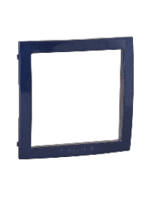 Unica MGU4.000.42 - Unica Colors - decorative frame - 2 m - clip-in - indigo blue , Schneider Electric