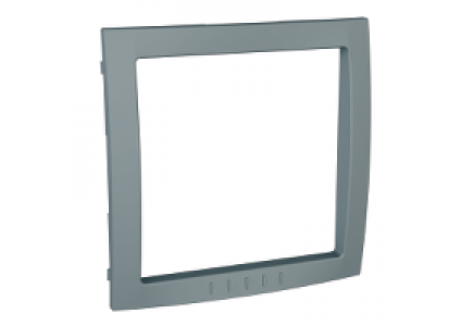 Unica MGU4.000.58 - Unica Colors - decorative frame - 2 m - clip-in - technical grey , Schneider Electric