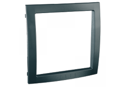 Unica MGU4.000.62 - Unica Colors - decorative frame - 2 m - clip-in - graphite grey , Schneider Electric