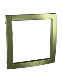 Unica MGU4.000.64 - Unica Colors - decorative frame - 2 m - clip-in - golden , Schneider Electric