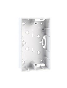 Unica MGU8.104.18 - Unica Allegro - surface box - white - 4 m - 4 knock-outs holes - white , Schneider Electric