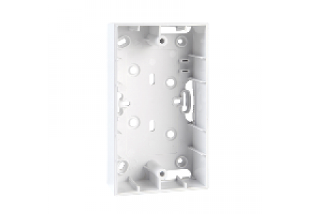 Unica MGU8.104.18 - Unica Allegro - surface box - white - 4 m - 4 knock-outs holes - white , Schneider Electric