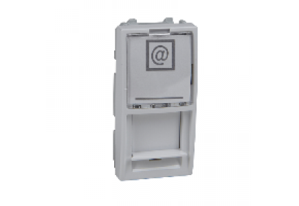 Unica MGU9.461.18 - Unica - RJ45 data connector cover for AT&T - 1 m - white , Schneider Electric
