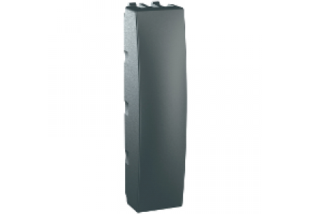 Unica MGU9.864.12 - Unica Top/Class - blind cover plate for  - 0.5 m - graphite , Schneider Electric