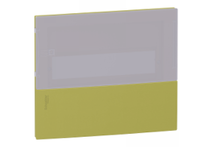 Mini Pragma MIP60106T - front face - translucid - 1 x 6 modules - for Mini Pragma flush-mounted , Schneider Electric