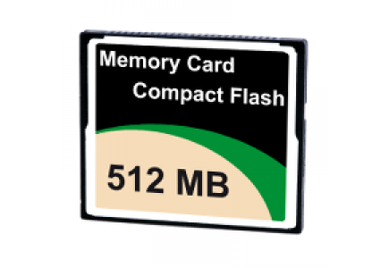 Magelis Smart MPCYN00CFE00N - Magelis - carte mémoire compact flash vierge 512MB - pr PC industriel iPC Smart , Schneider Electric