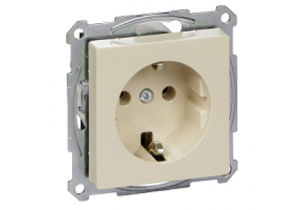 Merten System M MTN2301-0344 - SCHUKO socket-outlet, screwless terminals, white, glossy, System M , Schneider Electric
