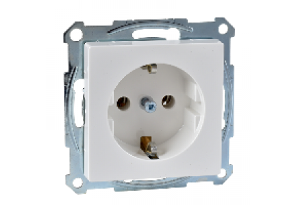 Merten System M MTN2401-0319 - SCHUKO socket-outlet, screw terminals, polar white, glossy, System M , Schneider Electric