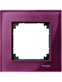 MTN4010-3206 - M-Plan - plaque de finition - 1 poste - verre rubis , Schneider Electric