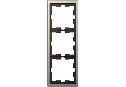 MTN4030-6550 - D-Life metal frame, 3-gang, nickel metallic , Schneider Electric