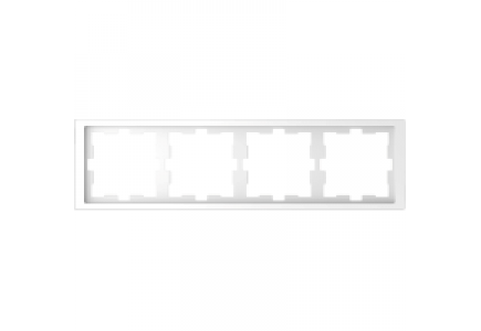 MTN4040-6535 - D-Life frame, 4-gang, lotus white , Schneider Electric