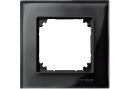 MTN404103 - Merten M-Plan - plaque de finition - 1 poste - verre noir , Schneider Electric MTN404103 - Merten M-Plan - plaque de finition - 1 poste - verre noir , Schneider Electric
