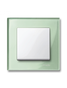 MTN404104 - Real glass frame, 1-gang, Emerald green, M-Elegance , Schneider Electric