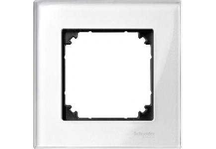 MTN404119 - Merten M-Plan - plaque de finition - 1 poste - verre blanc , Schneider Electric MTN404119 - Merten M-Plan - plaque de finition - 1 poste - verre blanc , Schneider Electric