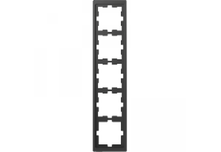 MTN4050-6534 - D-Life frame, 5-gang, anthracite , Schneider Electric