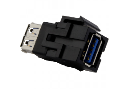 Merten MTN4582-0001 - Merten connecteur keystone USB 3.0 pour support adaptateur Keystone MTN4580-0001 , Schneider Electric
