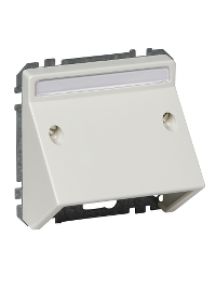Merten Antique MTN464319 - Aquadesign - support de fixat. et plaque Artec pour prise communication - blanc , Schneider Electric