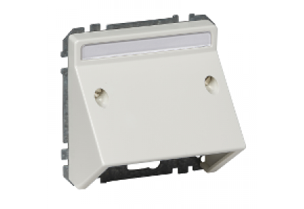 Merten Antique MTN464319 - Aquadesign - support de fixat. et plaque Artec pour prise communication - blanc , Schneider Electric