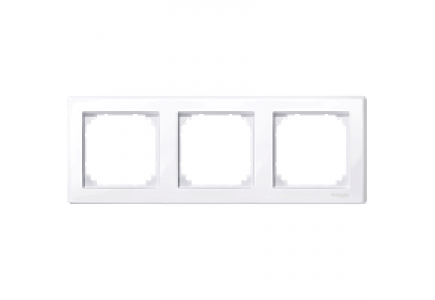 MTN478325 - M-Smart frame, 3-gang, active white, glossy , Schneider Electric
