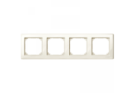 MTN478444 - M-Smart frame, 4-gang, white, glossy , Schneider Electric