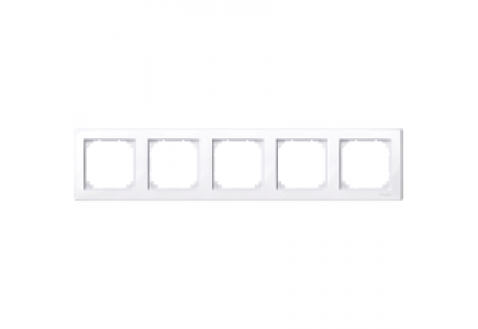 MTN478525 - M-Smart frame, 5-gang, active white, glossy , Schneider Electric