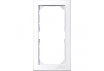 MTN478825 - M-Smart frame, 2-gang without central bridge piece, active white, glossy , Schneider Electric