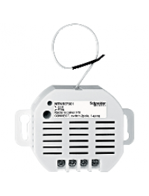 CONNECT MTN507601 - CONNECT radio receiver, flush-mounted, 1-gang switch, 2-pole , Schneider Electric