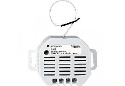 CONNECT MTN507601 - CONNECT radio receiver, flush-mounted, 1-gang switch, 2-pole , Schneider Electric