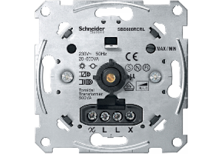 Merten inserts MTN5139-0000 - Systeme M - variateur rotatif - pour charges RLC - 20-600W/VA , Schneider Electric