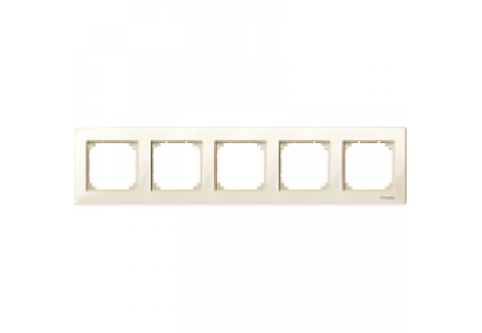MTN515544 - M-Plan frame, 5-gang, white, glossy , Schneider Electric