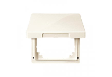 Merten Antique MTN516444 - Intermediate ring with hinged lid, white, Artec/Trancent/Antique , Schneider Electric