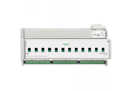 KNX MTN648495 - KNX - actionn. de commutation - 12x230V - 16A - à détection courant+cde manuelle , Schneider Electric