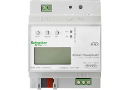 KNX MTN6725-0001 - KNX - actionneur éclairage avec interface DALI - premium - 1L - 16G - 64B - IP+ , Schneider Electric