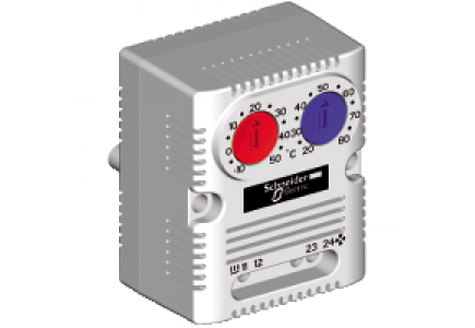 NSYCCOTHD - ClimaSys CC - thermostat double - à ouverture/à fermeture - °C , Schneider Electric
