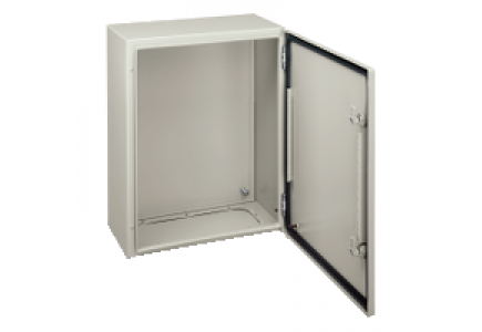 NSYCRN252150P - Spacial CRN plain door with mount.plate. H250xW200xD150 IP66 IK10 RAL7035.. , Schneider Electric