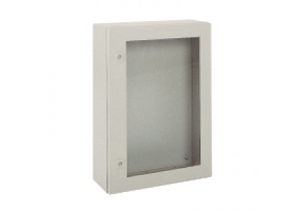NSYCRNG108400T - Spacial CRNG tspt door w/o mount.plate. H1000xW800xD400 IP66 IK08 RAL7035 , Schneider Electric
