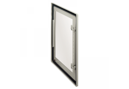 NSYDCRN86T - Glazed door Spacial CRN H800xW600 RAL 7035, with lock , Schneider Electric