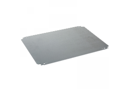 NSYMS54 - Spacial - châssis plein sérigraphié - acier galv. - pour coffret H=500xL=400mm , Schneider Electric