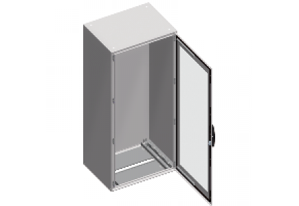 NSYSM18640T - Spacial SM - armoire monobloc - 1 porte transparente - 1800x600x400mm , Schneider Electric
