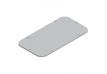 NSYTLCU - Spacial - plaque passe-câbles - pleine - pour coffret S3D - alu. - 245x130mm , Schneider Electric
