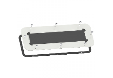 NSYTLDME - Spacial - plaque passe-câbles FlexiCable - pour coffret S3D - acier - 345x130mm , Schneider Electric