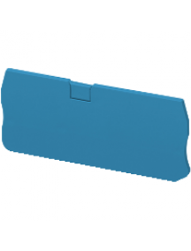 Linergy NSYTRACR24BL - Cloison extremité 4 pts bleu 22mm pour bornes ressort NSYTRR24 NSYTRP24 , Schneider Electric