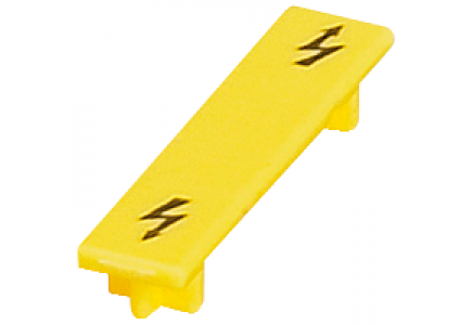 Linergy NSYTRACS10 - Capot avertissement - pour bornes vise 10mm² - jaune , Schneider Electric