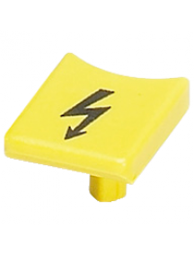 Linergy NSYTRACSR10 - Capot avertissement - pour bornes ressort 10mm² et 35mm² - jaune , Schneider Electric